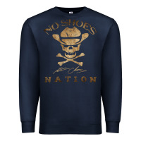 Navy Shoes nation no shoes nation no shoes nation no shoes nation Premium Sweatshirt - ArtChic