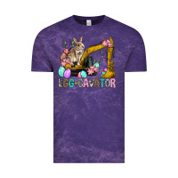Cloud Purple Egg Cavator Easter Vintage Tee - BundleAndBundleShop