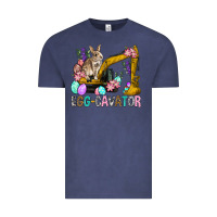 Vintage Denim Egg Cavator Easter Vintage Tee - BundleAndBundleShop