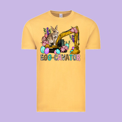 Egg Cavator Easter Vintage Tee Designed By Bundleandbundleshop