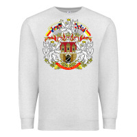 Oatmeal Heather praha prague czech republic coat of arms ex czechoslovakia t shirt Premium Sweatshirt - ArtChic