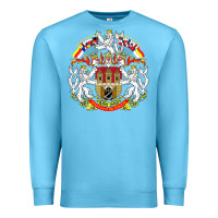 Ocean Blue praha prague czech republic coat of arms ex czechoslovakia t shirt Premium Sweatshirt - ArtChic