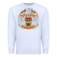 White praha prague czech republic coat of arms ex czechoslovakia t shirt Premium Sweatshirt - ArtChic