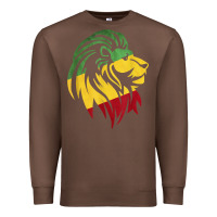 Chestnut Lion of Judah Reggae, Rasta, Ethiopia Jamaican Roots Premium Sweatshirt - ArtChic