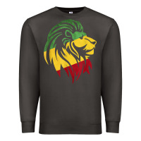 Smoke Lion of Judah Reggae, Rasta, Ethiopia Jamaican Roots Premium Sweatshirt - ArtChic