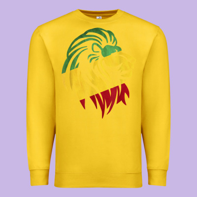 Lion Of Judah Reggae, Rasta, Ethiopia Jamaican Roots Premium Sweatshirt Designed By Artchic