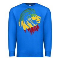 True Royal Lion of Judah Reggae, Rasta, Ethiopia Jamaican Roots Premium Sweatshirt - ArtChic