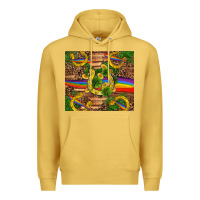 Antique Gold st patricks day horseshoe shamrock rainbow gold Premium Hoodie - RanaPortraitStore