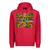 Cardinal st patricks day horseshoe shamrock rainbow gold Premium Hoodie - RanaPortraitStore