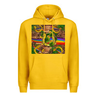 Lemon st patricks day horseshoe shamrock rainbow gold Premium Hoodie - RanaPortraitStore