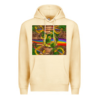 Pina Colada st patricks day horseshoe shamrock rainbow gold Premium Hoodie - RanaPortraitStore