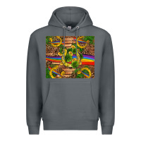 Rock st patricks day horseshoe shamrock rainbow gold Premium Hoodie - RanaPortraitStore