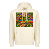 Sandshell st patricks day horseshoe shamrock rainbow gold Premium Hoodie - RanaPortraitStore