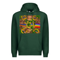 Sports Green st patricks day horseshoe shamrock rainbow gold Premium Hoodie - RanaPortraitStore