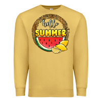 Antique Gold hello summer watermelon Premium Sweatshirt - JahusDesignShop