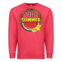 Cardinal hello summer watermelon Premium Sweatshirt - JahusDesignShop