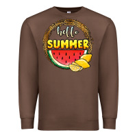 Chestnut hello summer watermelon Premium Sweatshirt - JahusDesignShop