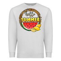 Dove Grey hello summer watermelon Premium Sweatshirt - JahusDesignShop