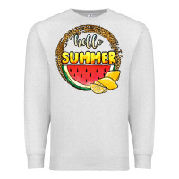 Oatmeal Heather hello summer watermelon Premium Sweatshirt - JahusDesignShop