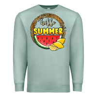 Seafoam hello summer watermelon Premium Sweatshirt - JahusDesignShop