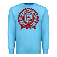 Ocean Blue macgyver school of engineering Premium Sweatshirt - ArtChic