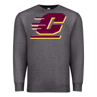 Charcoal Heather The central michigan of chippewas Premium Sweatshirt - ArtChic