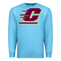 Ocean Blue The central michigan of chippewas Premium Sweatshirt - ArtChic