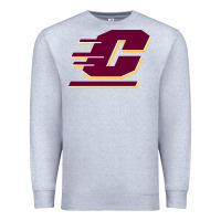 Heather Grey The central michigan of chippewas Premium Sweatshirt - ArtChic