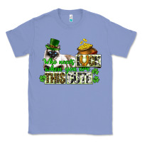 Colony Blue St. Patrick's cat who needs luck when you are this Classic Tee - CowGirlArtShop