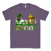 Lavender St. Patrick's cat who needs luck when you are this Classic Tee - CowGirlArtShop