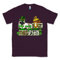 Plum St. Patrick's cat who needs luck when you are this Classic Tee - CowGirlArtShop
