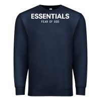 Navy fear of god essentials Premium Sweatshirt - ArtChic