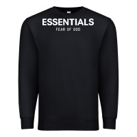 Black fear of god essentials Premium Sweatshirt - ArtChic