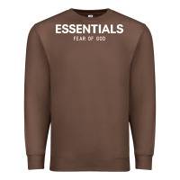 Chestnut fear of god essentials Premium Sweatshirt - ArtChic