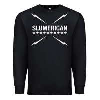 Black slumerican Premium Sweatshirt - ArtChic