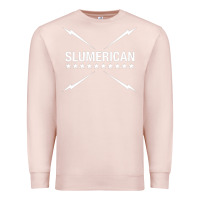 Pale Pink slumerican Premium Sweatshirt - ArtChic