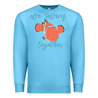 Ocean Blue just keep swimming 25 Premium Sweatshirt - ArtChic