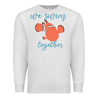 Oatmeal Heather just keep swimming 25 Premium Sweatshirt - ArtChic