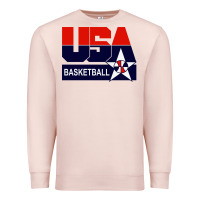 Pale Pink usa basketball Premium Sweatshirt - ArtChic