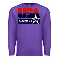 Purple usa basketball Premium Sweatshirt - ArtChic