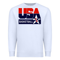 White usa basketball Premium Sweatshirt - ArtChic