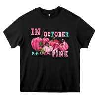 Black in october we wear pink Heavy Core Tee - CowGirlArtShop