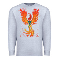 Heather Grey X-Men Jean Grey Phoenix Cosmic Flames Premium Sweatshirt - ArtChic
