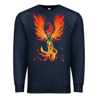 Navy X-Men Jean Grey Phoenix Cosmic Flames Premium Sweatshirt - ArtChic