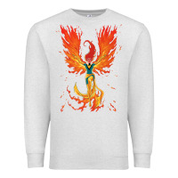 Oatmeal Heather X-Men Jean Grey Phoenix Cosmic Flames Premium Sweatshirt - ArtChic