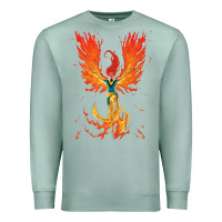 Seafoam X-Men Jean Grey Phoenix Cosmic Flames Premium Sweatshirt - ArtChic