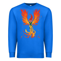 True Royal X-Men Jean Grey Phoenix Cosmic Flames Premium Sweatshirt - ArtChic