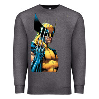 Charcoal Heather wolverine 3 Premium Sweatshirt - ArtChic