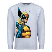 Heather Grey wolverine 3 Premium Sweatshirt - ArtChic