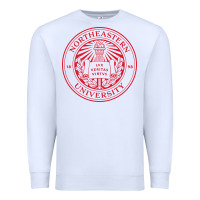 White Northeastern University Premium Sweatshirt - ArtChic